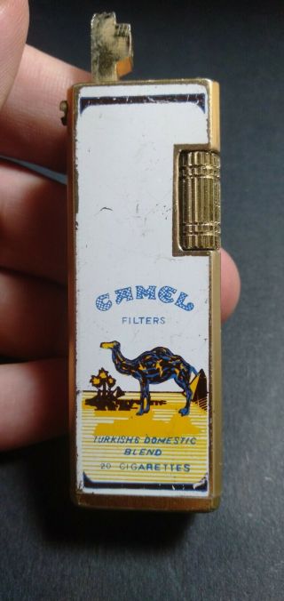 Vintage Camel Filters Gold Lighter Torch Turkish Domestic Blend Cigarettes 3