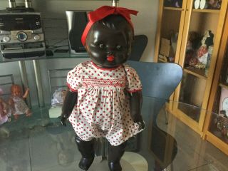 Vintage English Pot Doll In A Outfit Ca 1940s