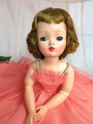 Vintage 1950s Madame Alexander Cissy Doll In Taffeta Tulle Dress 20 " Tosca Hair