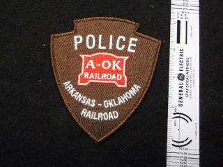 Railroad Police Arkansas & Oklahoma Railroad Police Patch