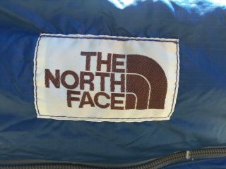 Vintage North Face Brown Label Goose Down Mountain Mummy Sleeping Bag W/ Sack Nr