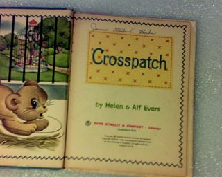 Vintage 1960 ' s CROSSPATCH Rand McNally Childrens Book 3