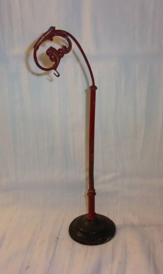 Vintage Standard Gauge Sign Holder With Cast Iron Base 11 " Tall Non Electric