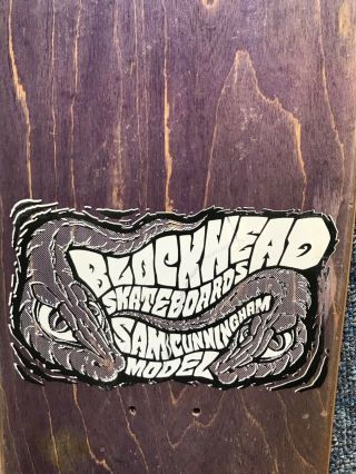 Blockhead Sam Cunningham Vintage Skateboard
