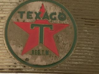 Vintage Flat Advertising Lighter TEXACO OIL & Gas 3