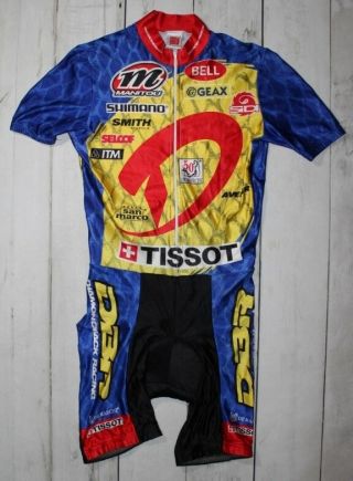 De Marchi Shimano Tissot Vintage Cycling Skinsiut All In One Man Size - M