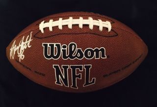Bruce Smith Autographed Nfl Football Buffalo Bills Virginia Tech/ Jsa