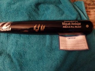 York Yankees Miguel Andujar Autographed His Model Bat Steiner Certified