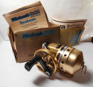 Vintage Daiwa Minicast Gold Spincasting Spincast Fishing Reel Panfish Trout Bass