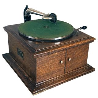 Antique American Victor Talking Machine Company Vv - Vi Tabletop Wind - Up Victrola
