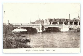 Vintage Postcard Virginia Street Bridge Reno Nevada 1906 D0