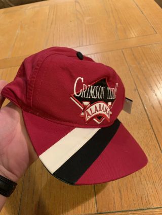 Vintage Starter Alabama Crimson Tide Snapback Hat Cap Script Logo Ncaa Football