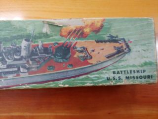 Vintage Revell " 1953 " Battleship Uss Missouri Model Kit