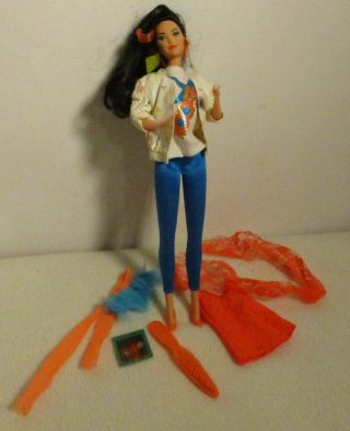 1986 Barbie Rocker " Dana " W/ Accessories