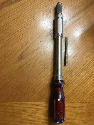 Rare Vintage Sears Craftsman 14 " Ratching Yankee Spiral Hand Drill - Screwdriver