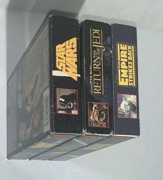 VTG 1990 Star Wars VHS Trilogy CBS FOX Red Label FAST 3