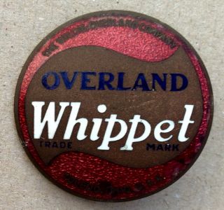 Overland Whippet Antique Automobile Radiator Badge