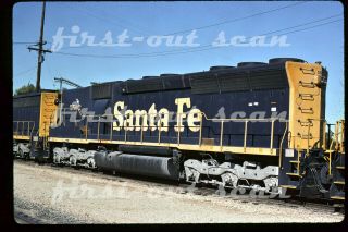 G Slide - Atsf Santa Fe 5502 Sd45b B - Unit At Needles Ca 1990
