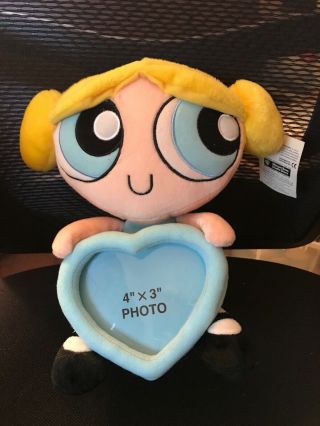 Vintage Powerpuff Girl Bubbles Plush With Frame