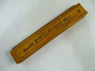 Antique Advertising Bread Pencil Box Oswald Jaeger 