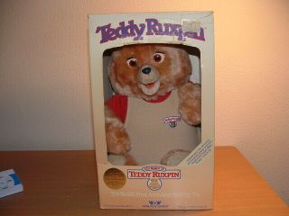 Vintage 1985 Teddy Ruxpin Worlds Of Wonder Talking Bear