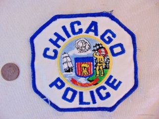 Vintage Chicago Police Department Cloth Uniform Shoulder Patch Insignia Emblem