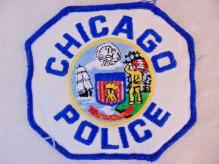 Vintage Chicago Police Department Cloth Uniform Shoulder Patch Insignia Emblem 3