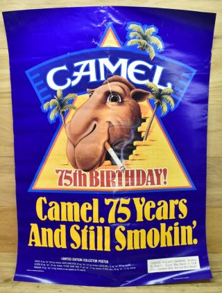 Vintage 1988 Camel 75 Years And Still Smokin 