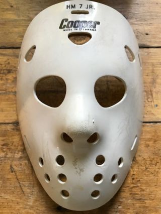 Vintage Cooper Hm 7 Jr.  Goalie Mask Street Hockey/halloween Euc