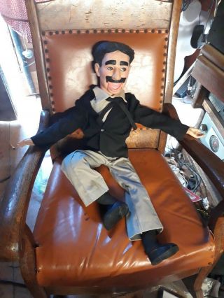 30 " Groucho Marx Ventriloquist Dummy Vintage Doll Puppet 1980 Goldberger Inc.