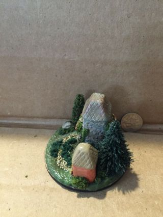 handmade miniature fancy fairy house vintage ooak by O ' Dare 2