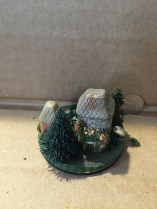 handmade miniature fancy fairy house vintage ooak by O ' Dare 3