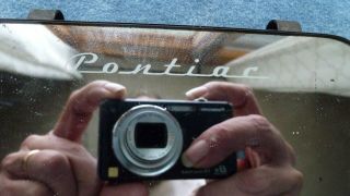 1950s Vintage PONTIAC Car Visor Clip On Vanity Mirror 2