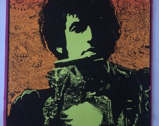 Bob Dylan Vintage Blacklight Poster Joe Roberts Jr.  Retro Music Art 60s 3
