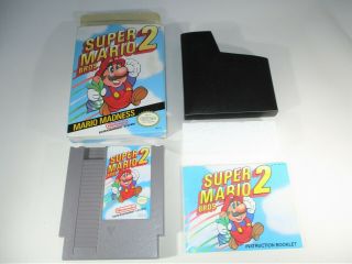 Vintage 1988 Nintendo Nes Mario Bros.  2 Cib