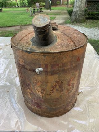Vintage Shell (5 Gallon) Gas Can 3