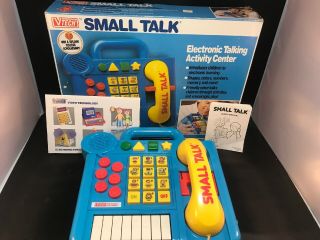 Vtech Small Talk Phone Electronic Learning Activity Center W/ Box Vtg 1988