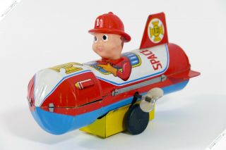 Yone Masudaya Horikawa Yonezawa Emergency Space Rocket Tin Japan Vintage Toy