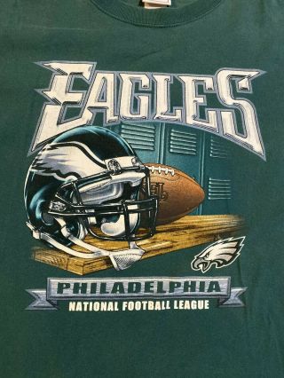 Vintage Nfl Philadelphia Eagles Green T - Shirt Size Xxl