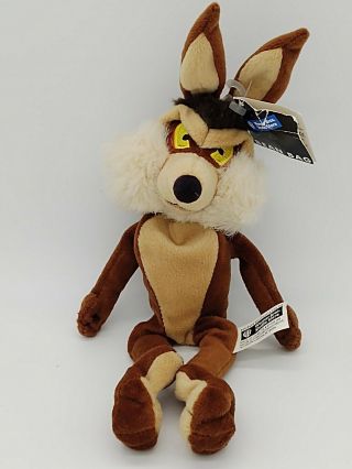 1998 Vintage - Wile E Coyote - Warner Bros.  - Bean Bag Plush - With Tag