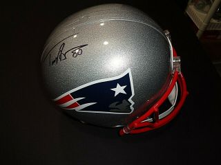 Troy Brown England Patriots Autographed Signed F/s Helmet Rep Nep