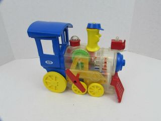 Vintage 1974 Ideal Toy Company - Lil Toot Wind - Up Whistling Toy Train