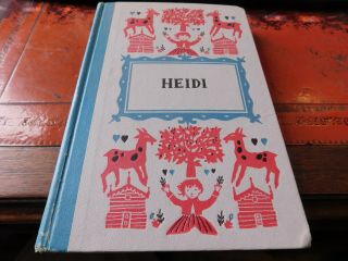 1954 Heidi Dj Johanna Spyri Junior Deluxe Edition Illustrated