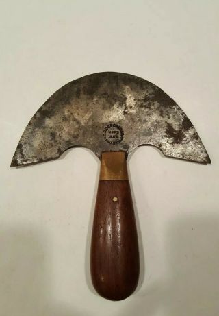 Antique Leather Tool 6 " Round Scraper Knife - C S Osborne Co Newark Nj