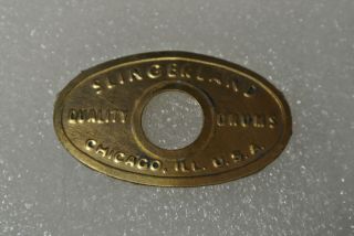 Vintage Slingerland Radio King Oval Badge For Your Snare Bass,  Drum Set D146