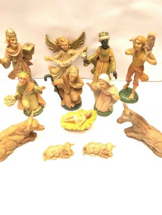 Vintage 12 Piece Nativity Scene Set Figures 2