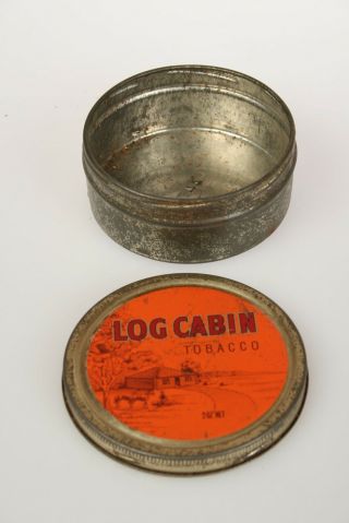 Log Cabin Tobacco Tin Vintage 3