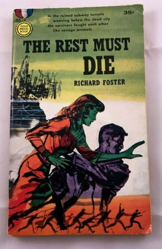 The Rest Must Die By Richard Foster 1959 Paperback Gold Medal Book Vintage