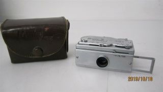 Vintage Mamiya 16 Miniature Spy Camera W/ Yellow Filter & Case