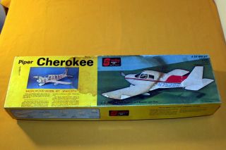 Vintage Balsa Kit.  Sterling Model - Piper Cherokee Six - In - One.  Kit E - 14,  90